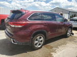 2019 Toyota Highlander Limited Burgundy vin: 5TDDZRFH9KS727727