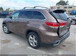 2019 Toyota Highlander Limited Brown vin: 5TDDZRFH9KS941231