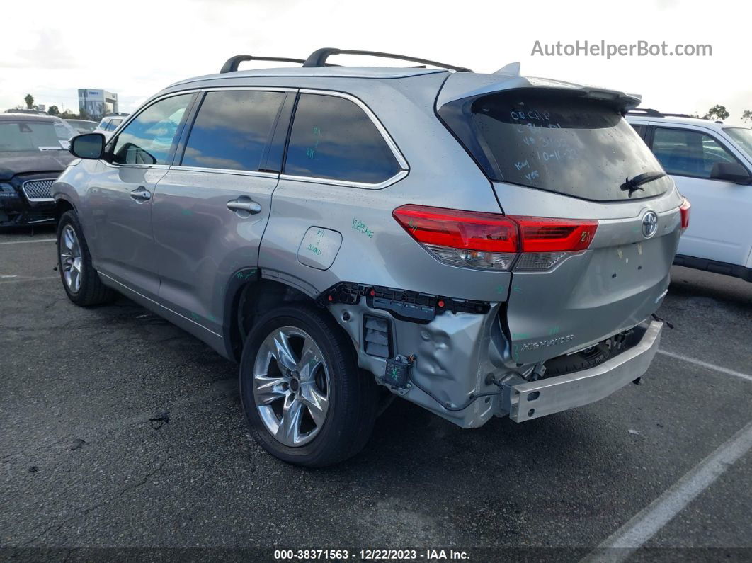 2019 Toyota Highlander Limited Silver vin: 5TDDZRFH9KS943402