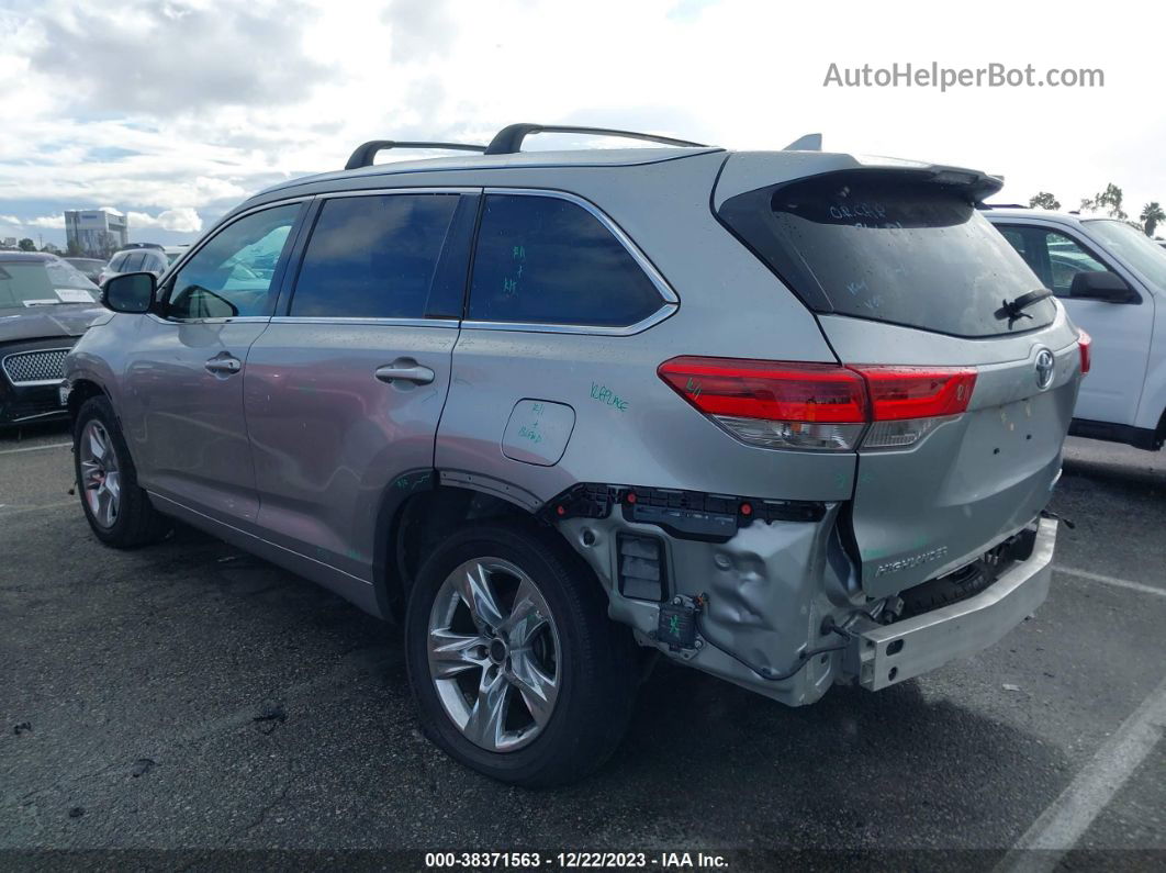 2019 Toyota Highlander Limited Silver vin: 5TDDZRFH9KS943402