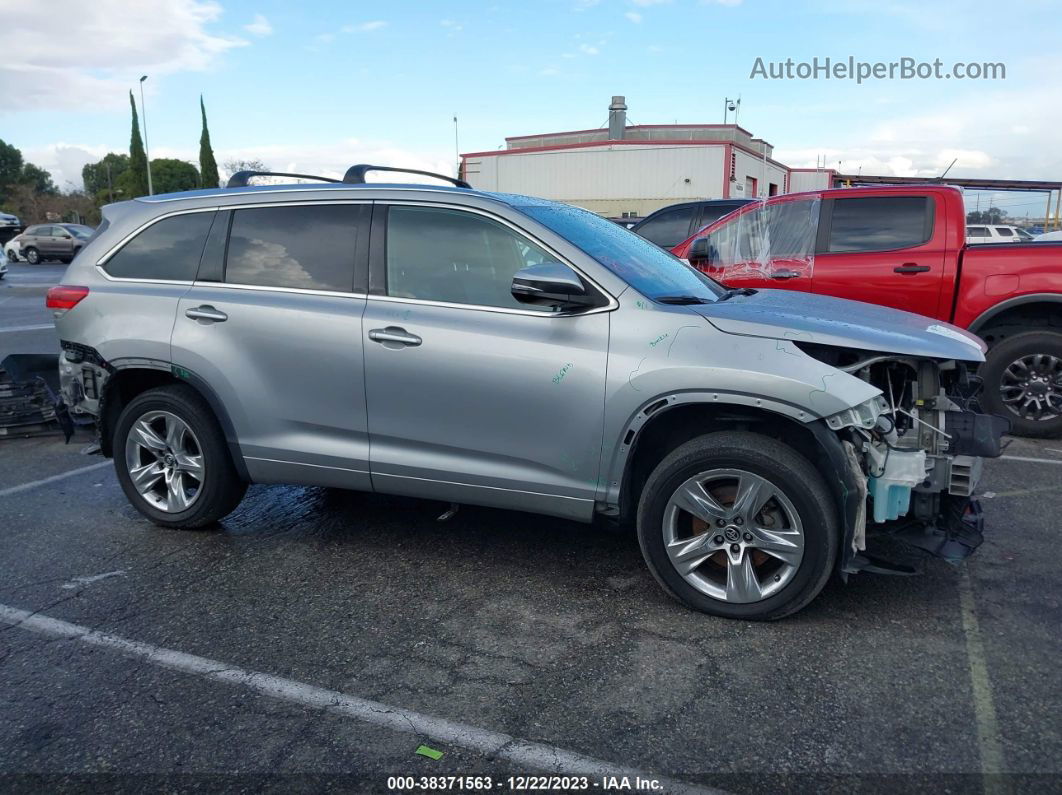 2019 Toyota Highlander Limited Silver vin: 5TDDZRFH9KS943402