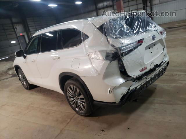 2021 Toyota Highlander Hybrid Platinum White vin: 5TDEBRCH0MS022041