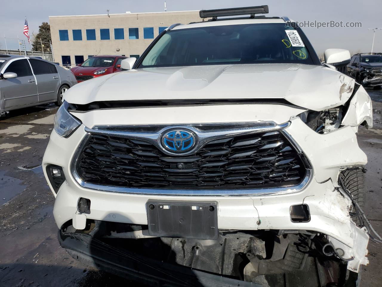 2021 Toyota Highlander Hybrid Platinum White vin: 5TDEBRCH0MS031208