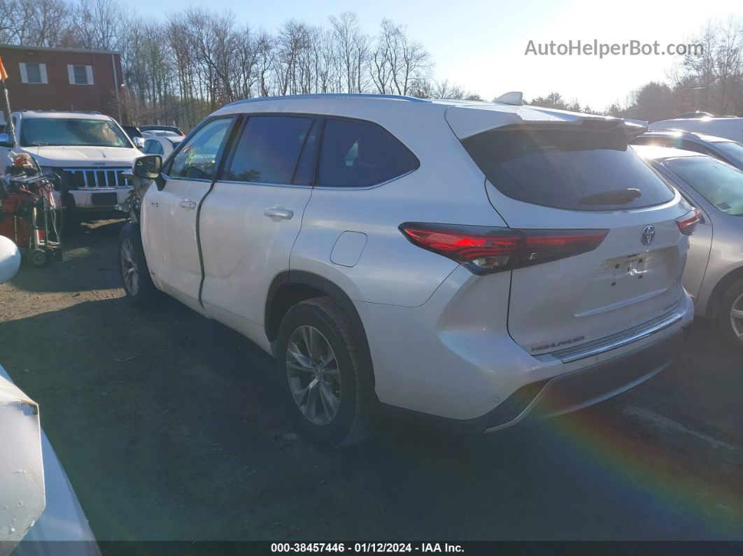 2021 Toyota Highlander Hybrid Platinum White vin: 5TDEBRCH2MS029041