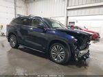 2021 Toyota Highlander Hybrid Platinum Синий vin: 5TDEBRCH4MS017828