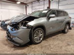 2021 Toyota Highlander Hybrid Platinum Light Blue vin: 5TDEBRCH6MS016597