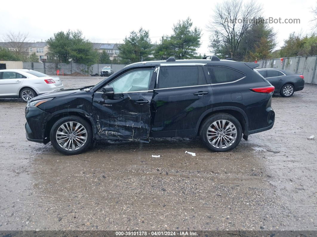 2021 Toyota Highlander Hybrid Platinum Black vin: 5TDEBRCH6MS052953