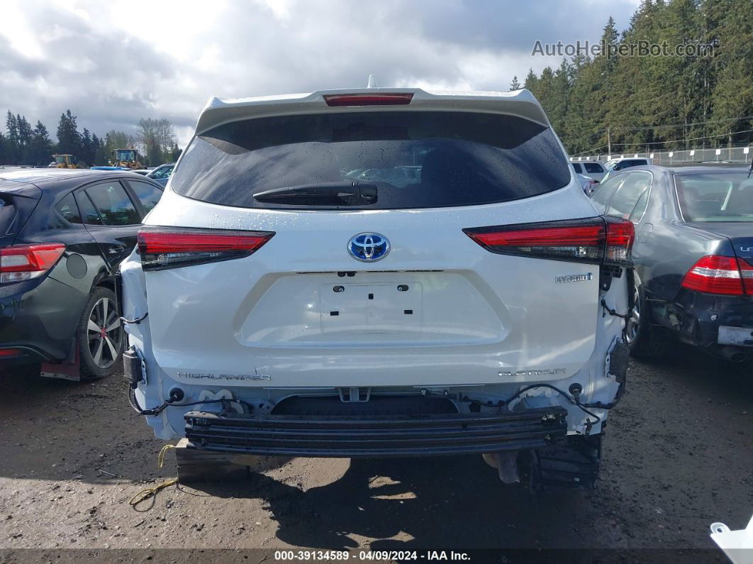 2021 Toyota Highlander Hybrid Platinum White vin: 5TDEBRCHXMS022709