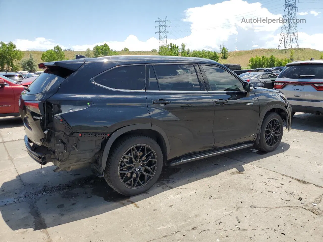 2021 Toyota Highlander Hybrid Platinum Black vin: 5TDEBRCHXMS029143