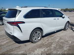 2022 Toyota Sienna Platinum White vin: 5TDERKEC0NS100162