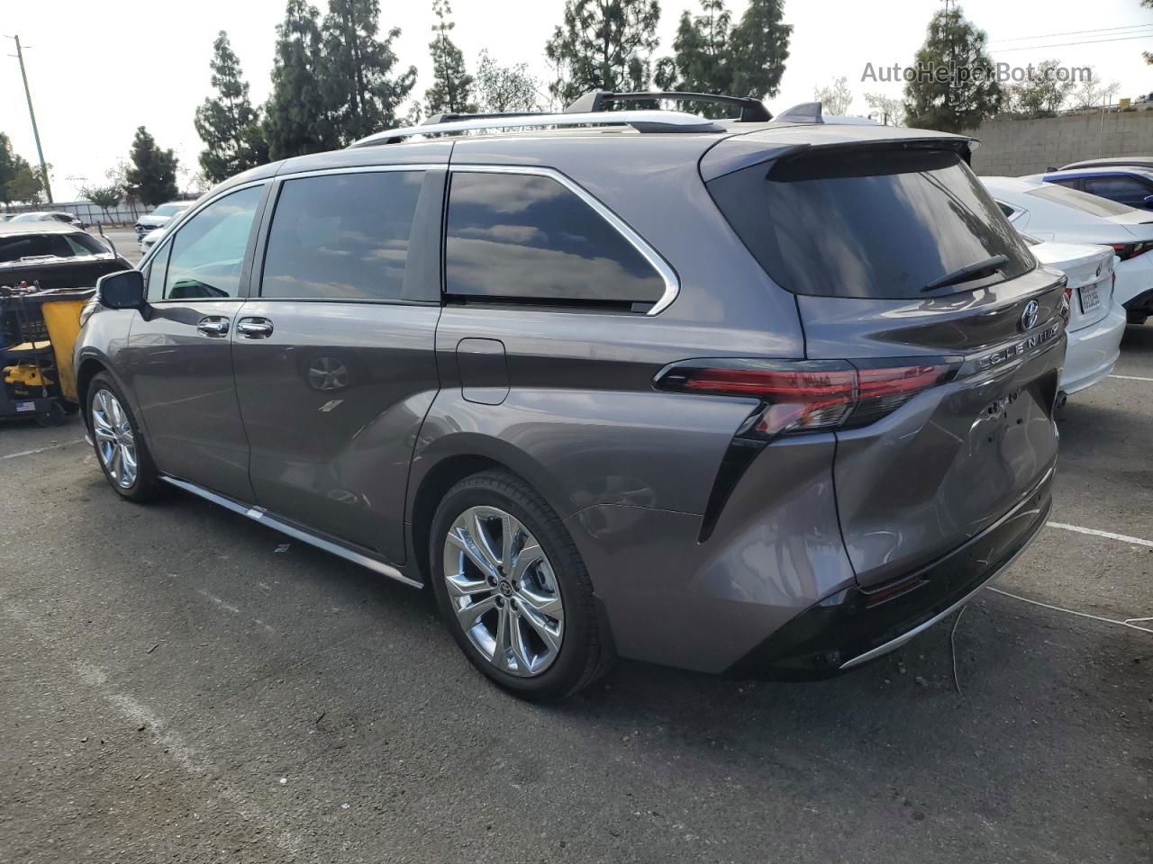 2022 Toyota Sienna Limited Серый vin: 5TDERKEC1NS124292