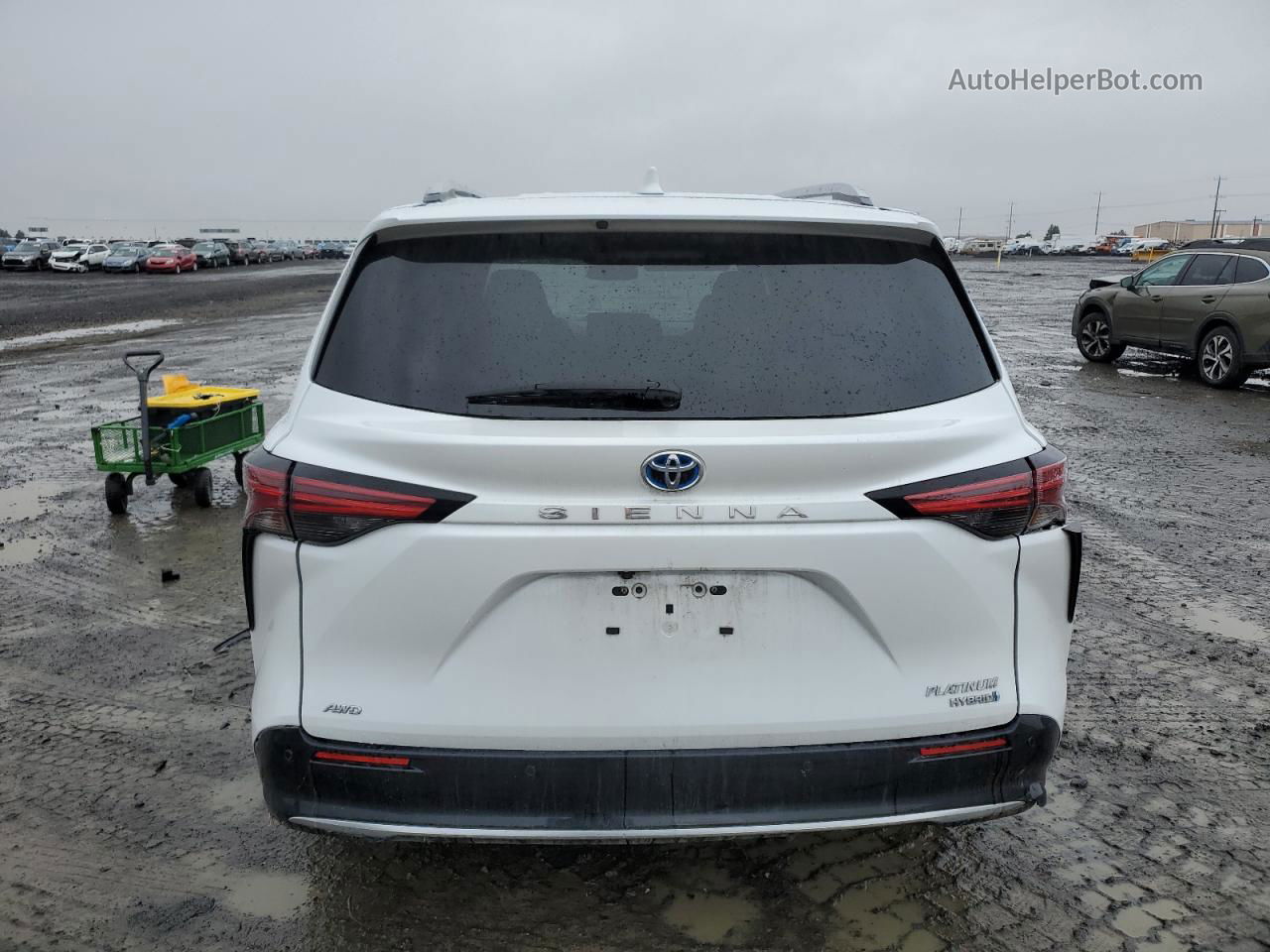 2022 Toyota Sienna Limited White vin: 5TDESKFC0NS058367