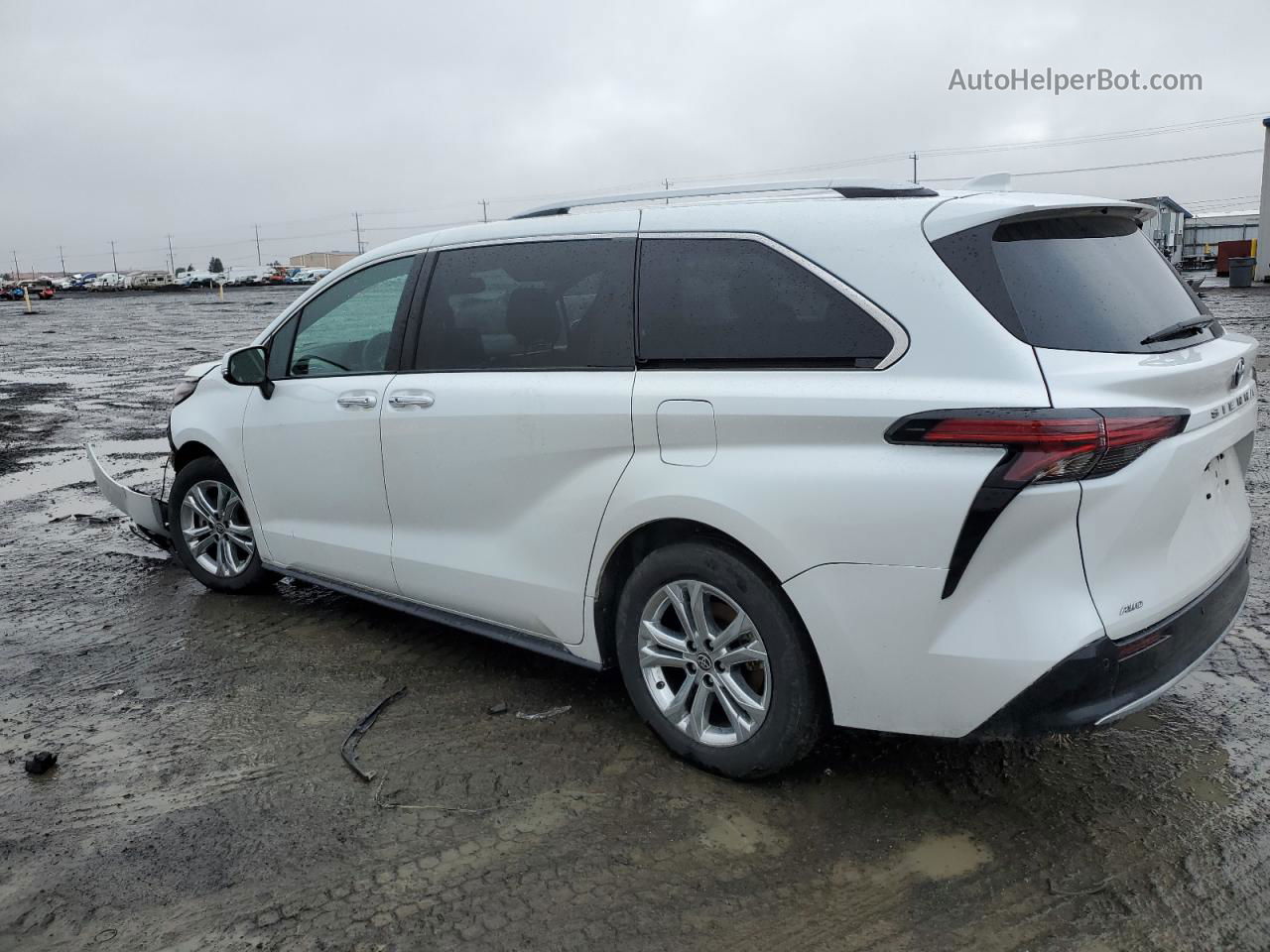 2022 Toyota Sienna Limited White vin: 5TDESKFC0NS058367