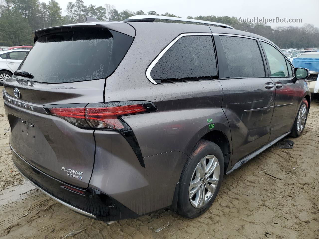 2022 Toyota Sienna Limited Серый vin: 5TDESKFC1NS042162