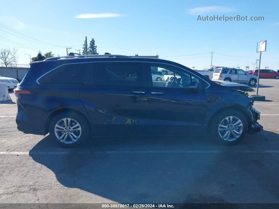 2022 Toyota Sienna Platinum Синий vin: 5TDESKFC2NS065174