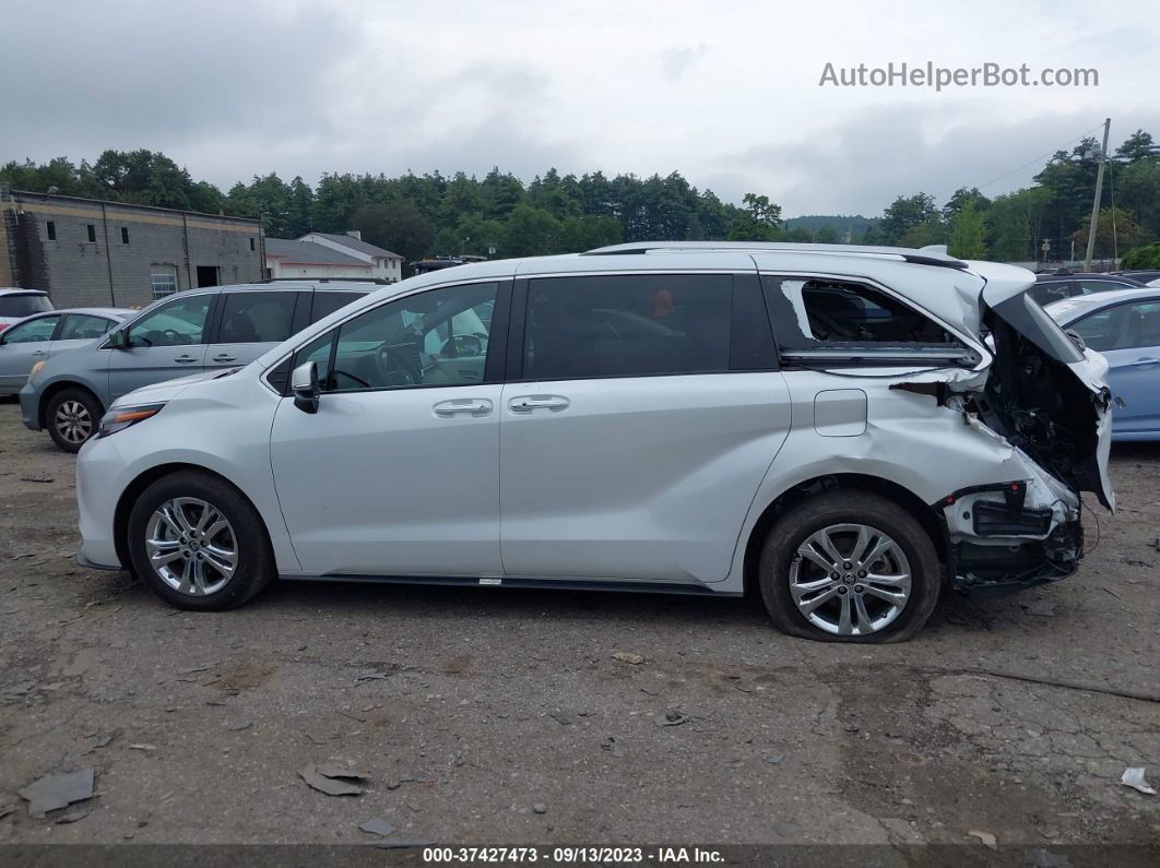 2022 Toyota Sienna Platinum White vin: 5TDESKFC3NS056449