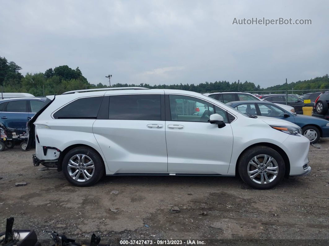 2022 Toyota Sienna Platinum White vin: 5TDESKFC3NS056449