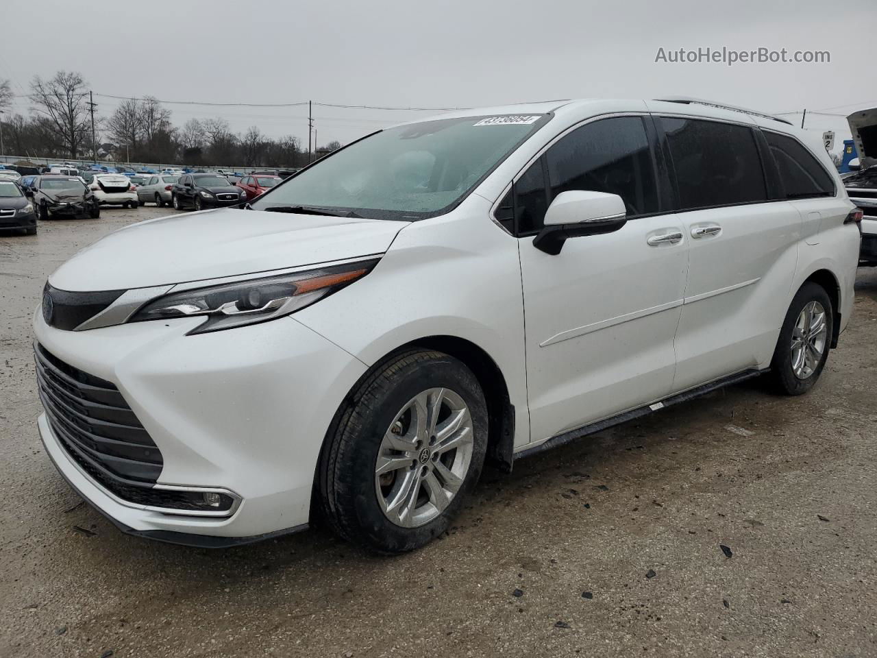 2022 Toyota Sienna Limited Белый vin: 5TDESKFC4NS061420