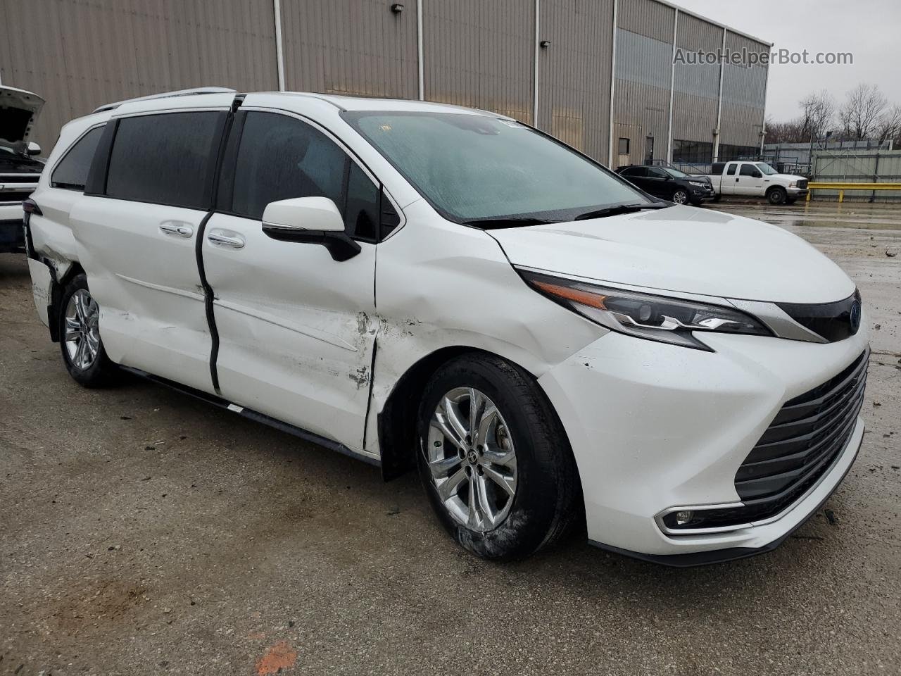 2022 Toyota Sienna Limited White vin: 5TDESKFC4NS061420