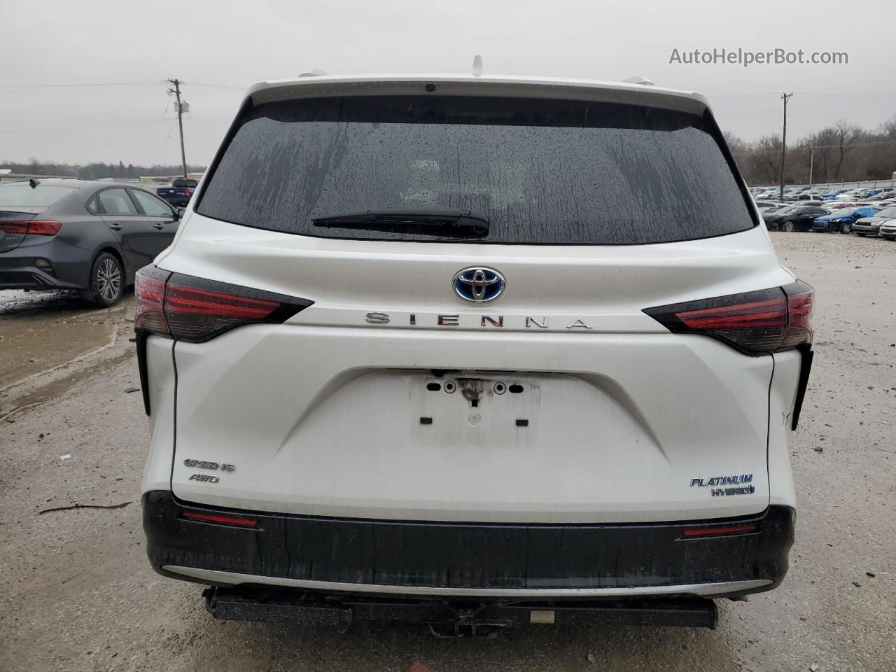 2022 Toyota Sienna Limited White vin: 5TDESKFC4NS061420