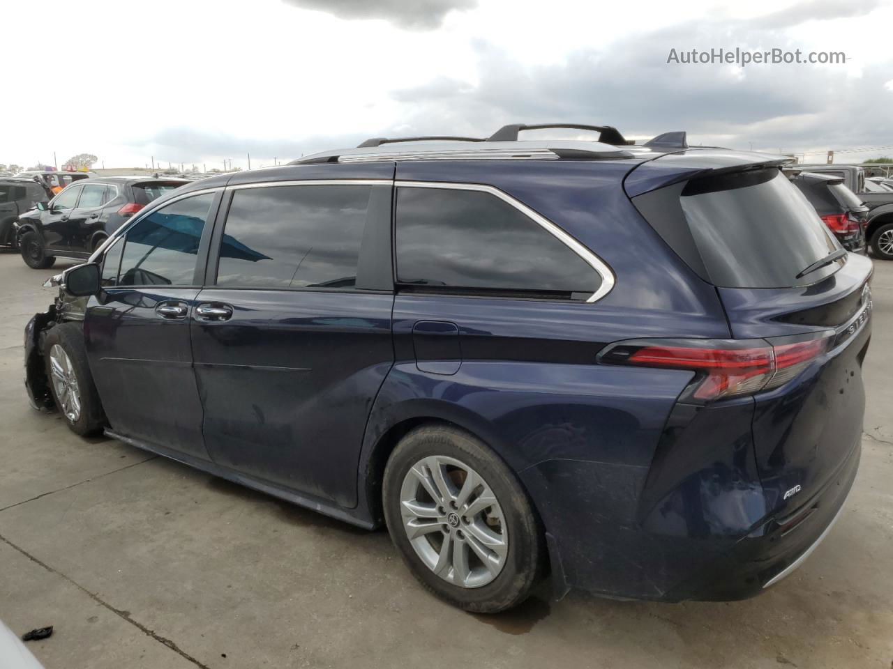 2022 Toyota Sienna Limited Blue vin: 5TDESKFC8NS056494