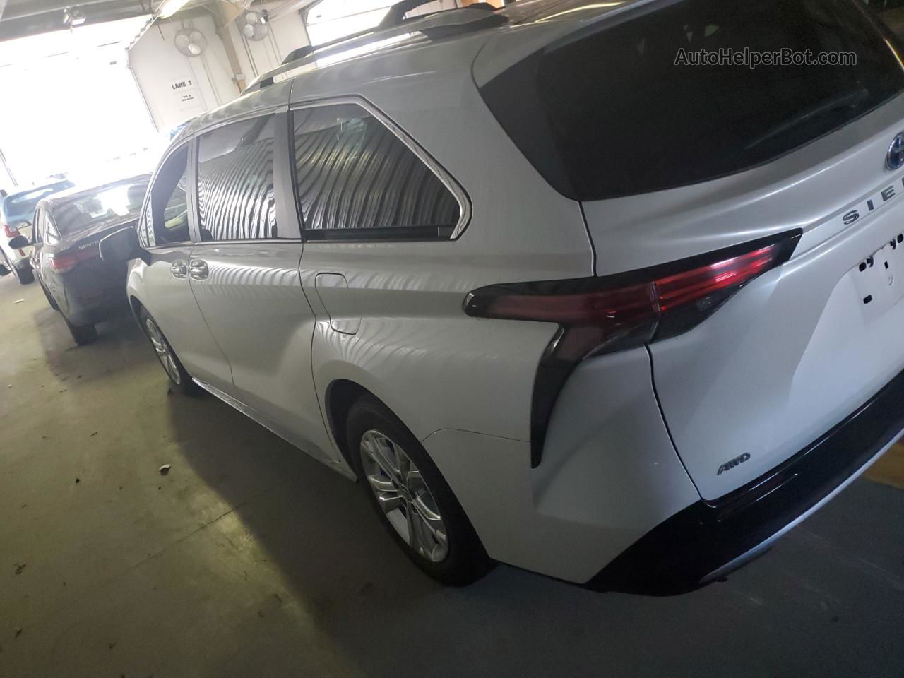 2022 Toyota Sienna Limited White vin: 5TDESKFC9NS064362