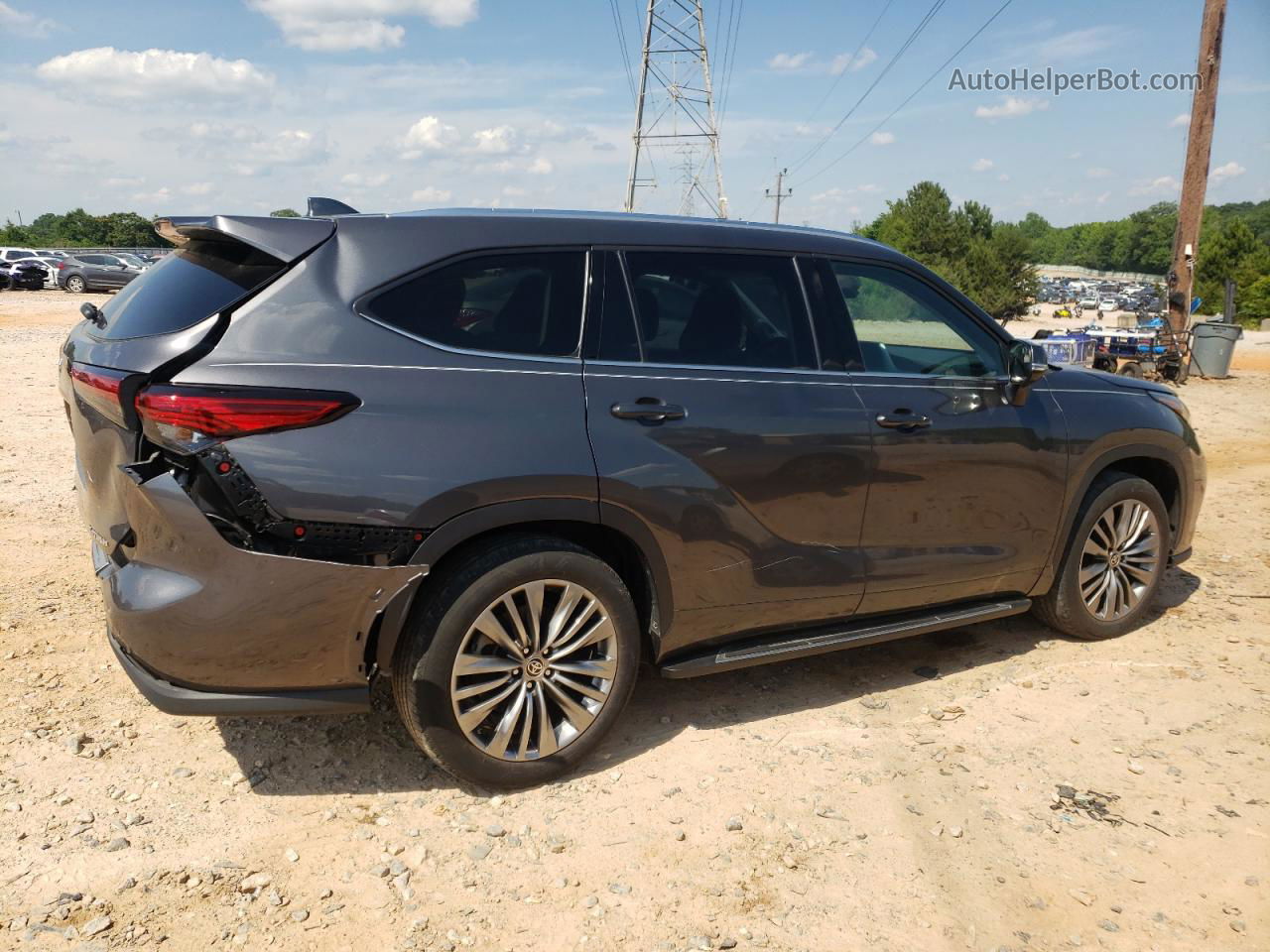 2021 Toyota Highlander Platinum Charcoal vin: 5TDFZRAHXMS084405