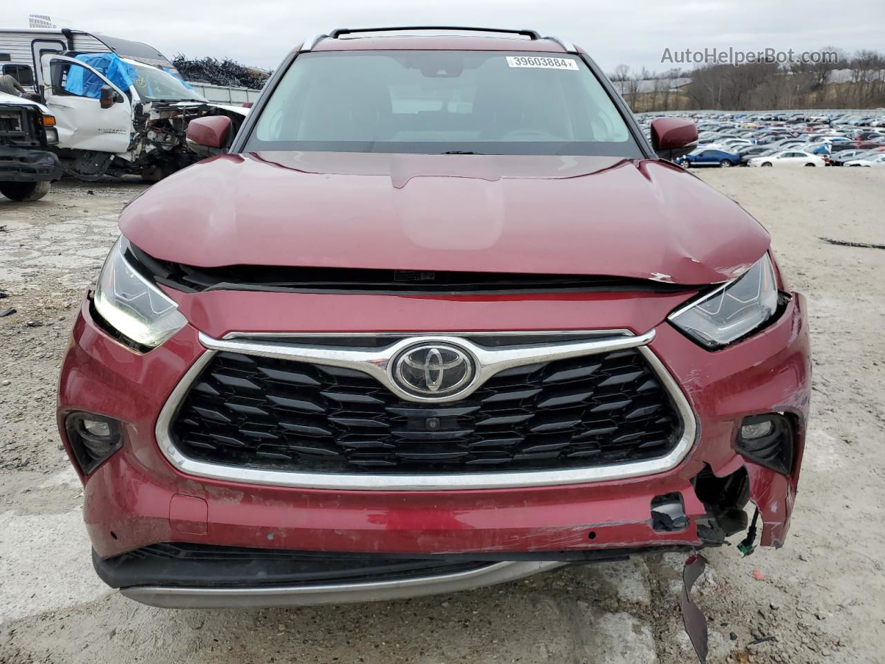 2021 Toyota Highlander Platinum Red vin: 5TDFZRBH0MS080264