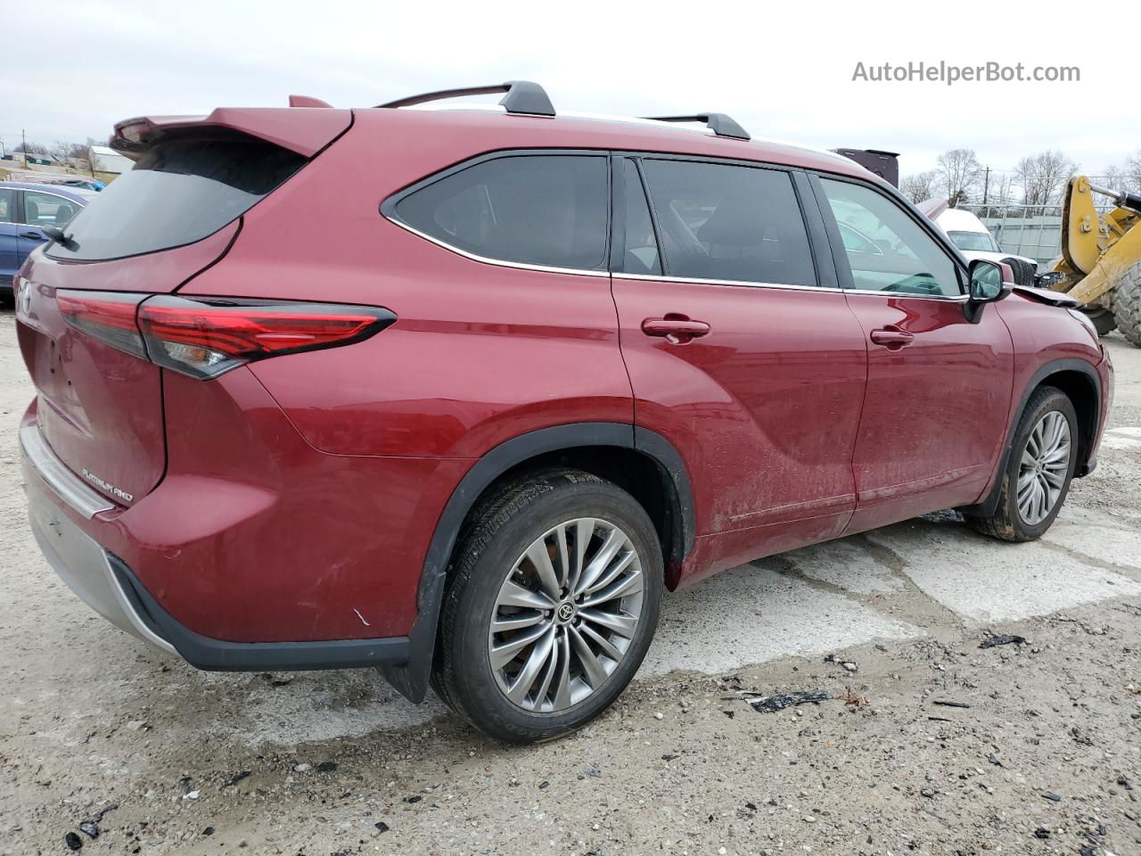 2021 Toyota Highlander Platinum Red vin: 5TDFZRBH0MS080264