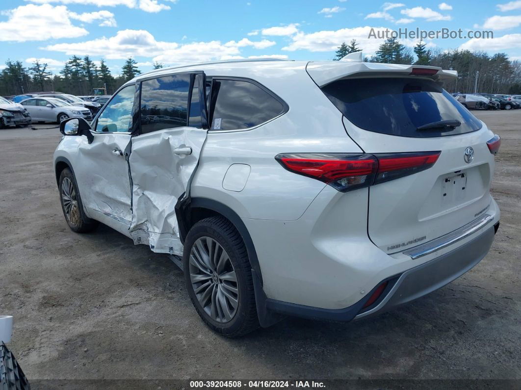 2021 Toyota Highlander Platinum White vin: 5TDFZRBH4MS097620