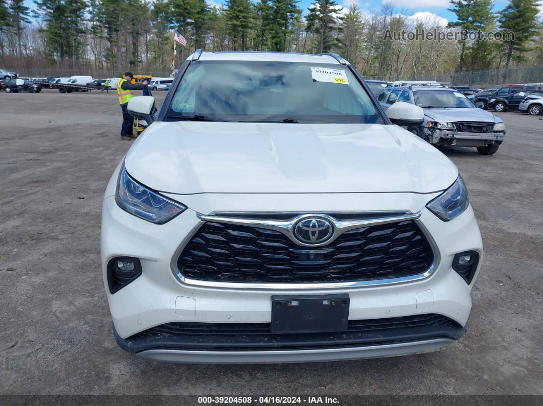 2021 Toyota Highlander Platinum White vin: 5TDFZRBH4MS097620