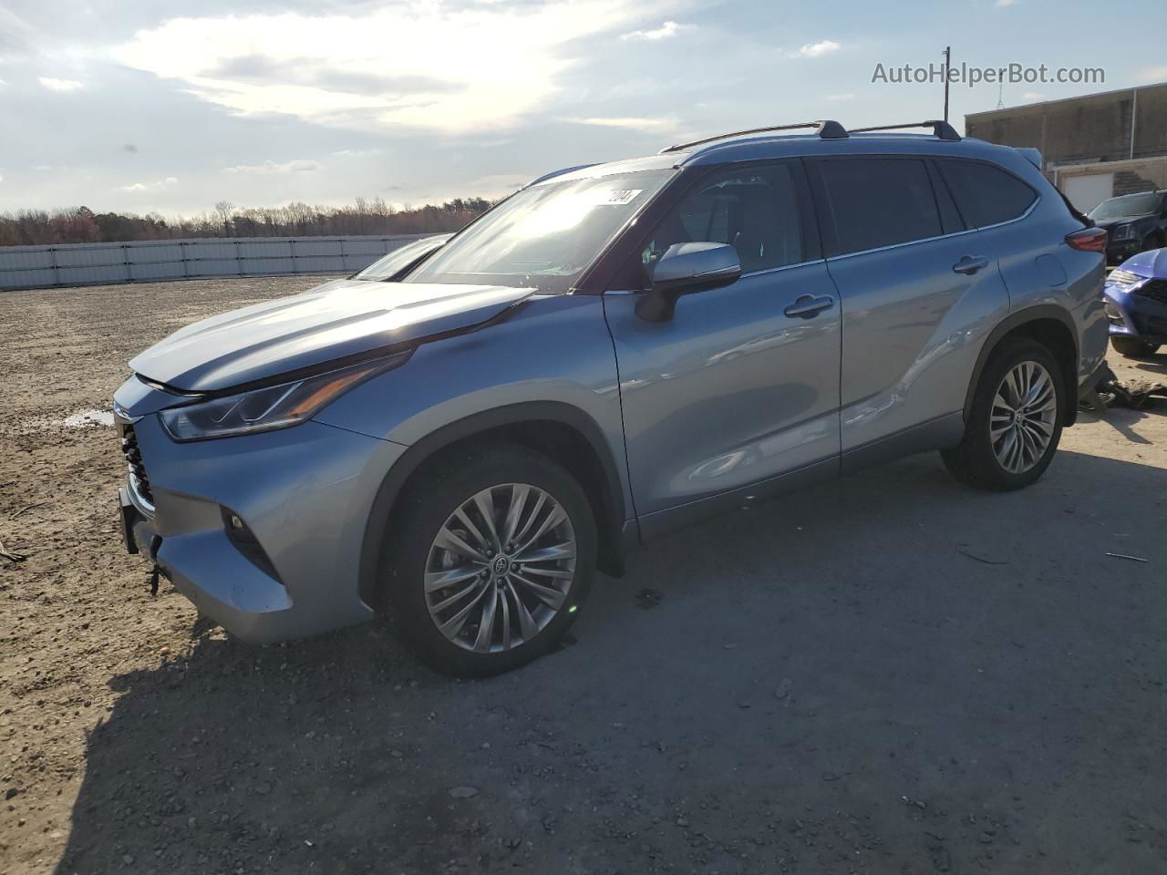 2021 Toyota Highlander Platinum Blue vin: 5TDFZRBH7MS126849