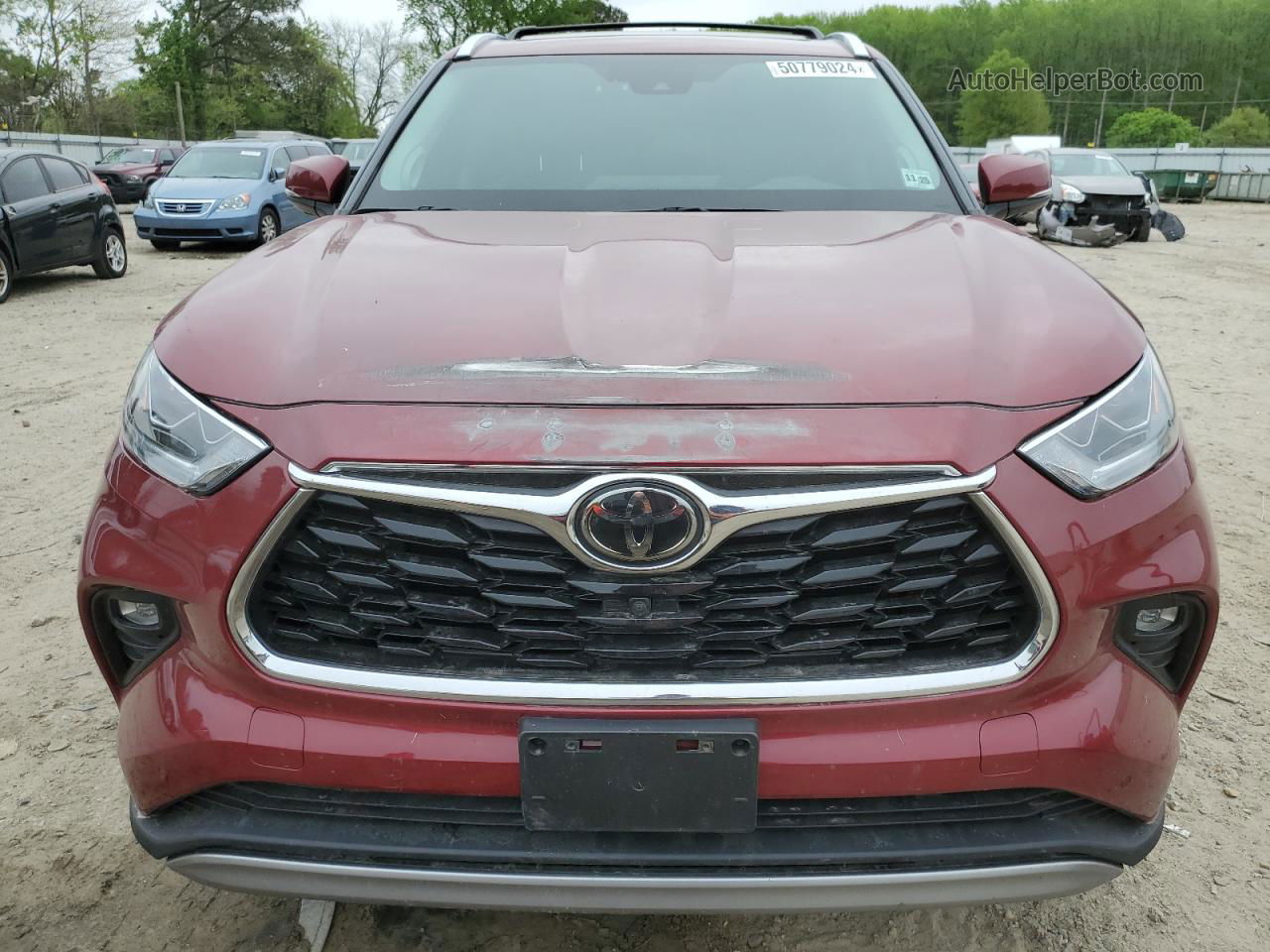 2021 Toyota Highlander Platinum Red vin: 5TDFZRBH8MS069416