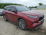 2021 Toyota Highlander Platinum Красный vin: 5TDFZRBH8MS069416