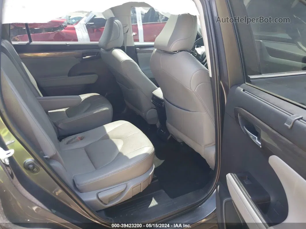 2021 Toyota Highlander Platinum Серый vin: 5TDFZRBH8MS070615