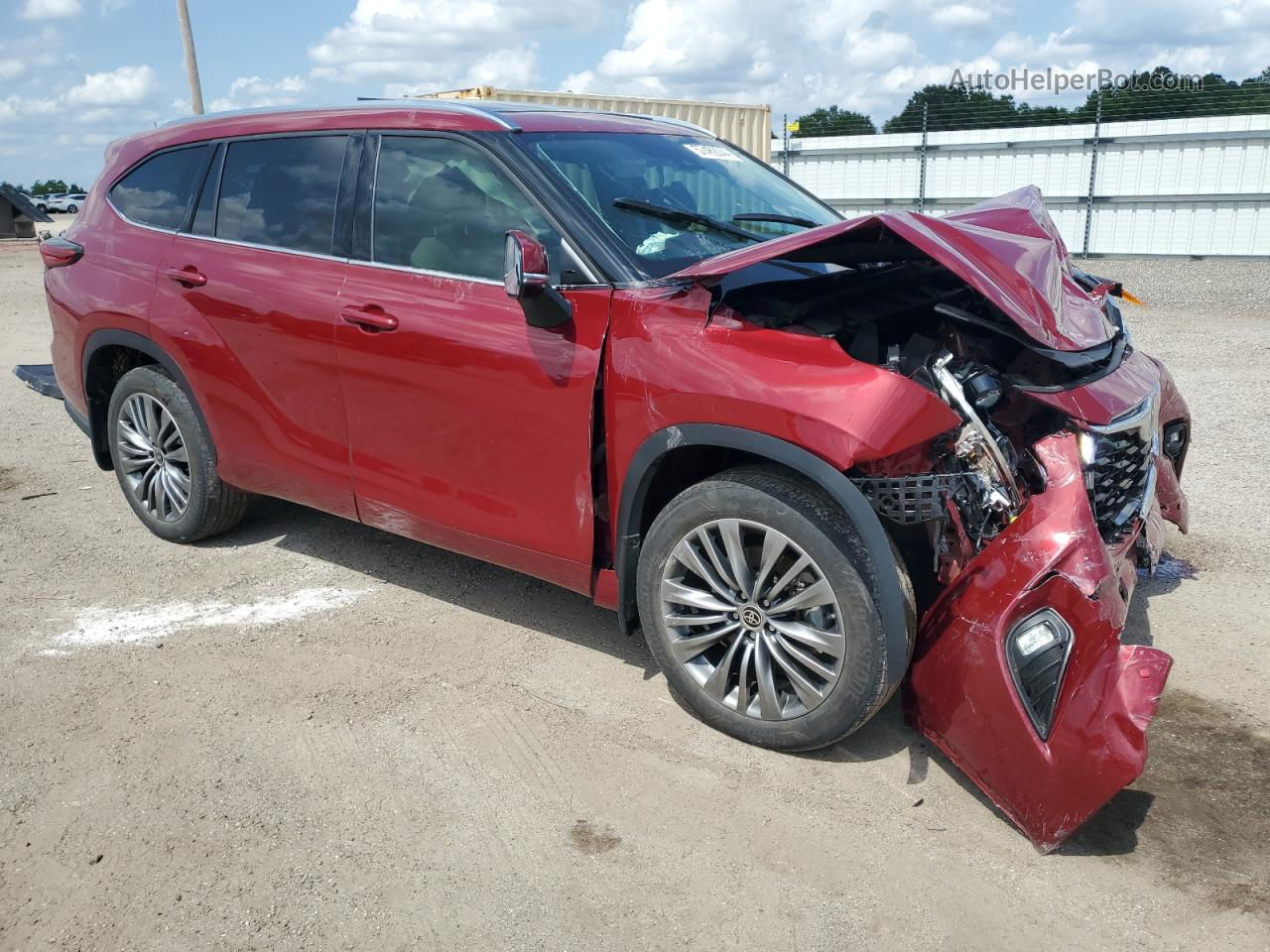 2021 Toyota Highlander Platinum Red vin: 5TDFZRBH8MS138315