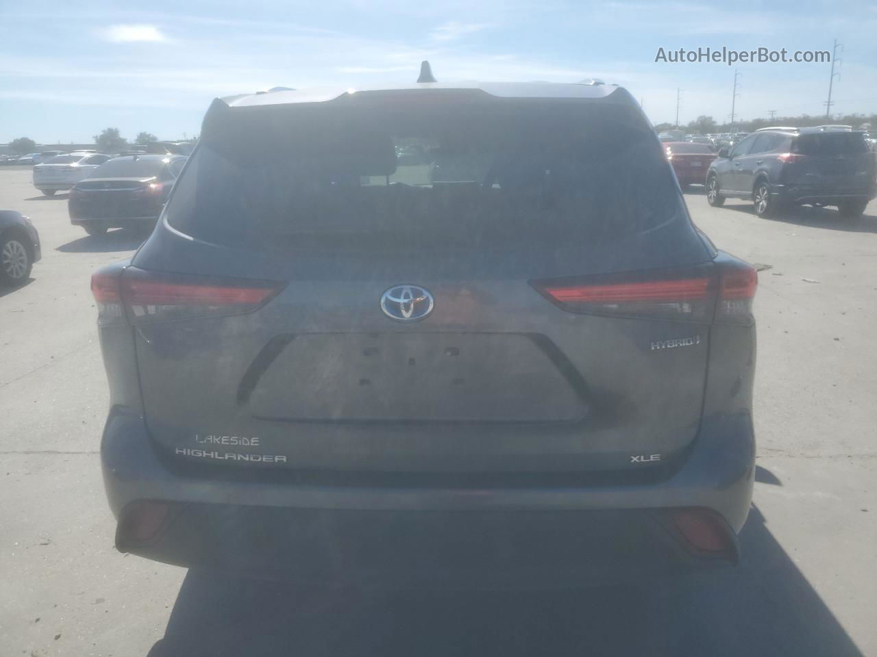 2021 Toyota Highlander Hybrid Xle Gray vin: 5TDGARAH3MS012067