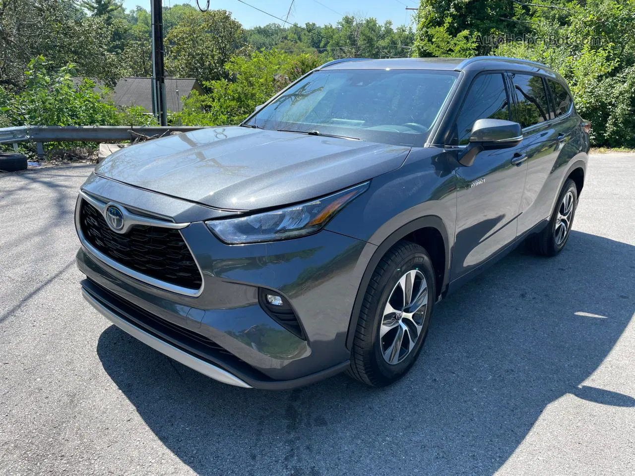 2021 Toyota Highlander Hybrid Xle Gray vin: 5TDGARAH4MS008366