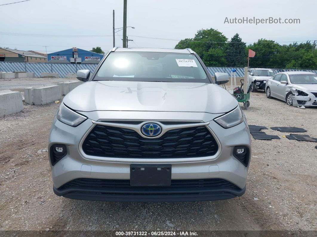 2021 Toyota Highlander Hybrid Xle Silver vin: 5TDGARAH7MS011004