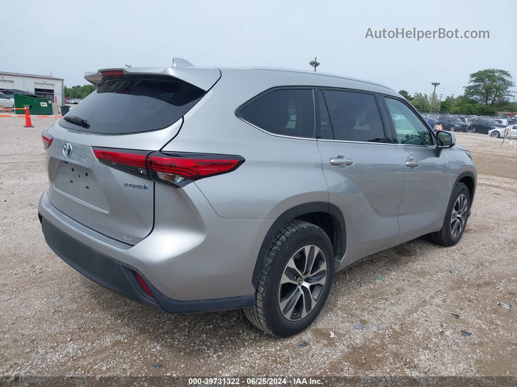 2021 Toyota Highlander Hybrid Xle Silver vin: 5TDGARAH7MS011004