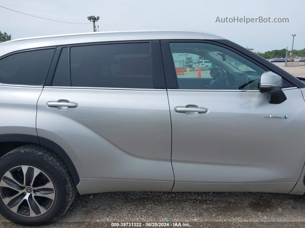 2021 Toyota Highlander Hybrid Xle Silver vin: 5TDGARAH7MS011004