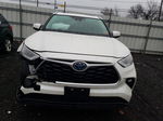 2021 Toyota Highlander Hybrid Xle White vin: 5TDGBRCH3MS524874