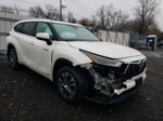 2021 Toyota Highlander Hybrid Xle White vin: 5TDGBRCH3MS524874