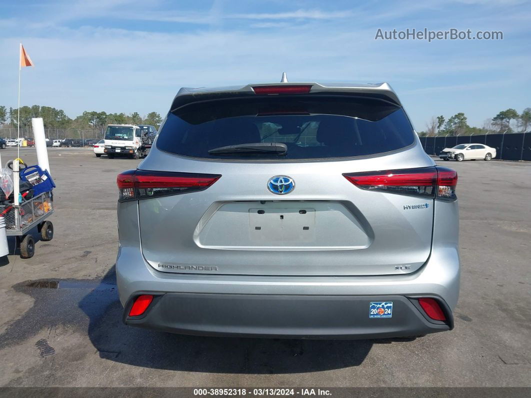 2021 Toyota Highlander Hybrid Xle Серебряный vin: 5TDGBRCH8MS517810