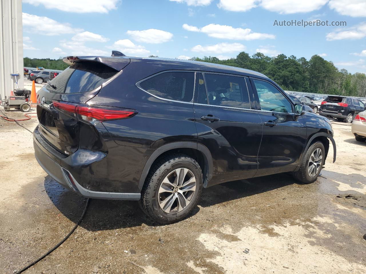 2021 Toyota Highlander Xle Black vin: 5TDGZRAH1MS051006