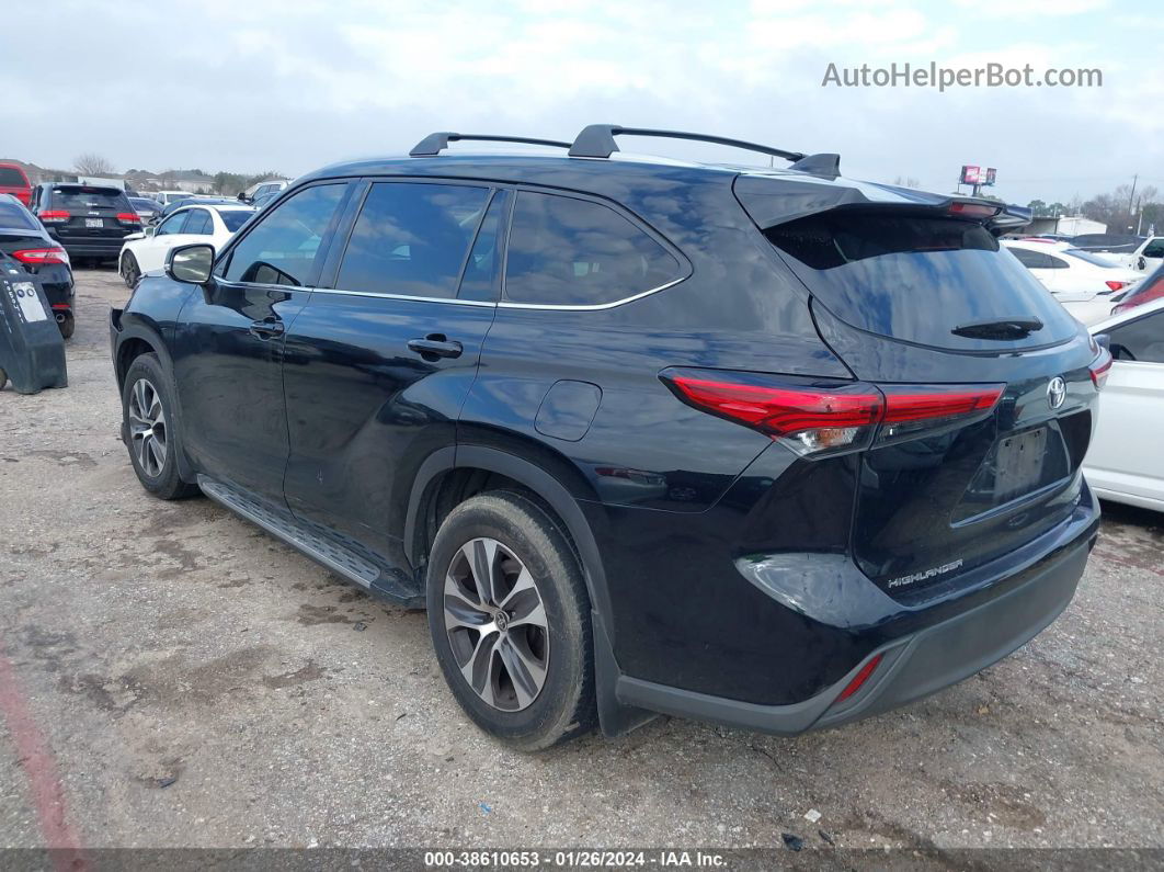 2021 Toyota Highlander Xle Black vin: 5TDGZRAH1MS081901