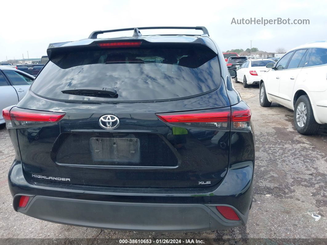 2021 Toyota Highlander Xle Black vin: 5TDGZRAH1MS081901