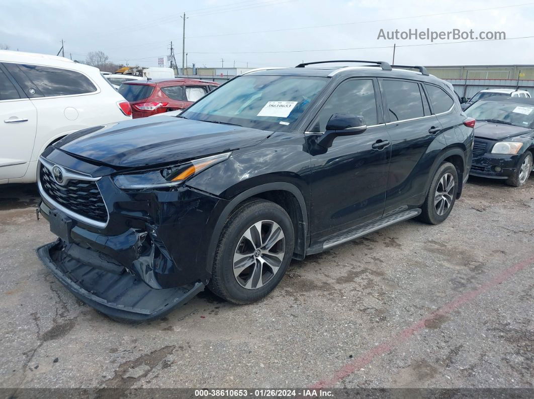 2021 Toyota Highlander Xle Black vin: 5TDGZRAH1MS081901