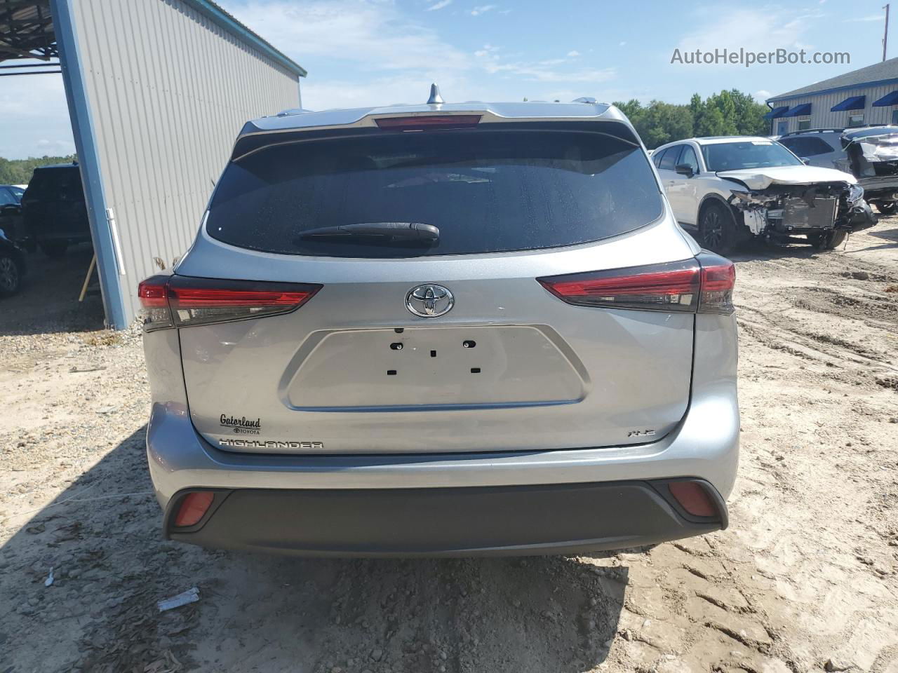 2021 Toyota Highlander Xle Silver vin: 5TDGZRAH1MS521082