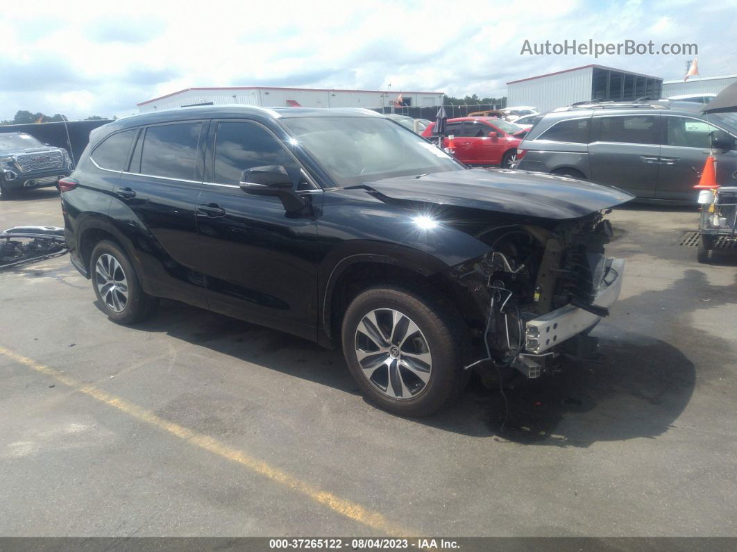 2021 Toyota Highlander Xle Black vin: 5TDGZRAH2MS515856